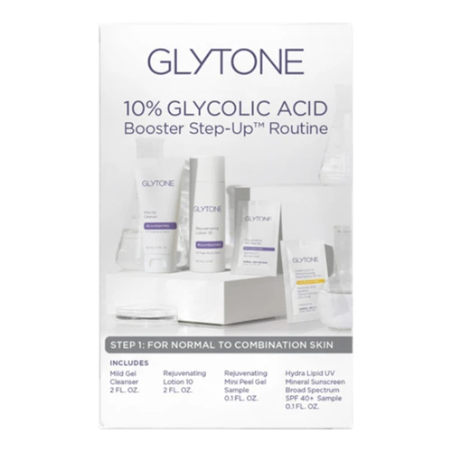 Glytone Glycolic Acid Step-Up Routine 10% Normal To Combination Skin 3 Glytone Glycolic Acid Step-Up Routine 10% Normal To Combination Skin