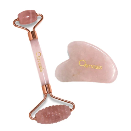 Osmosis MD Professional Rose Quartz Facial Roller And Gua Sha 3 Osmosis MD Professional Rose Quartz Facial Roller And Gua Sha